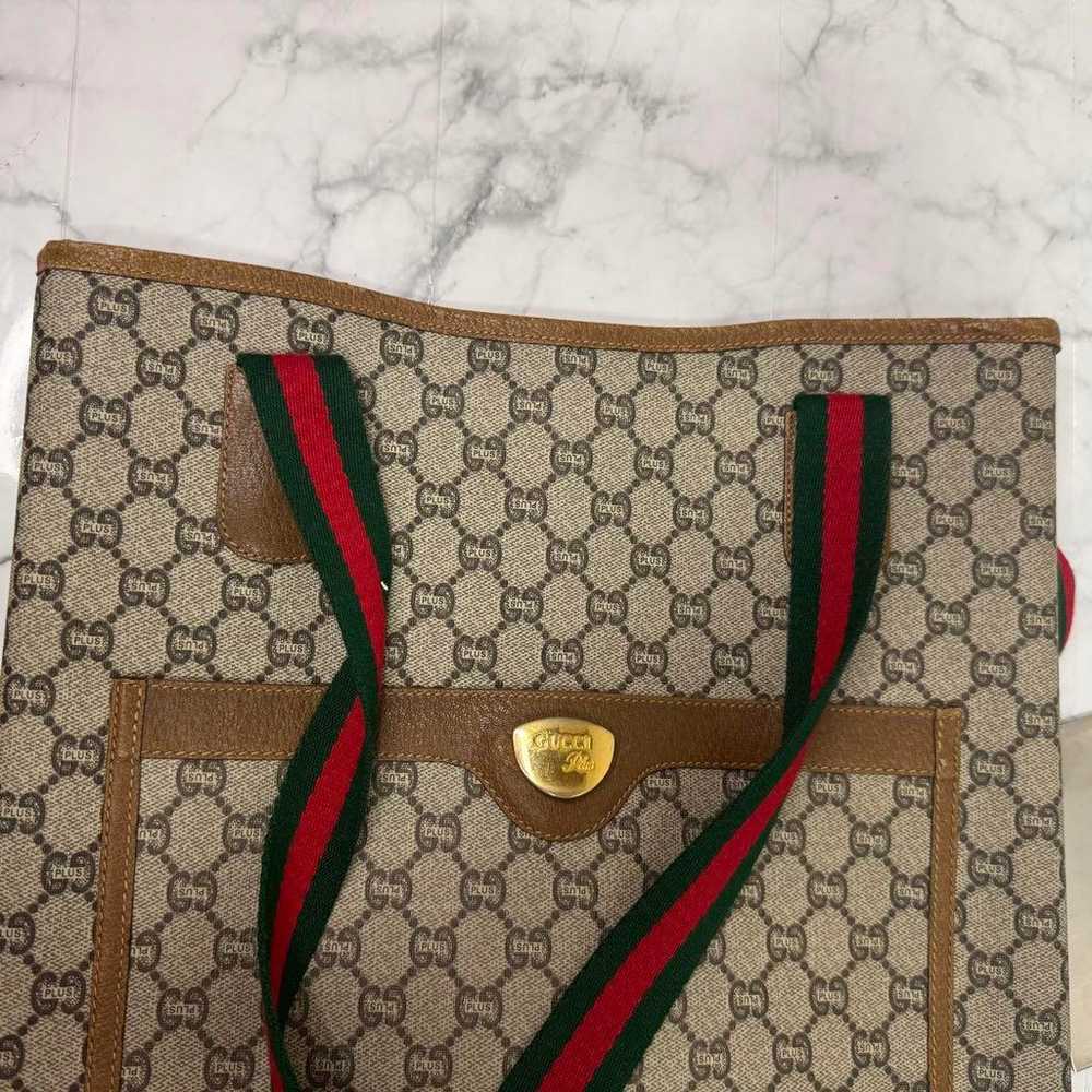 GUCCI tote bag Sherry line Old Gucci handbag GG p… - image 9