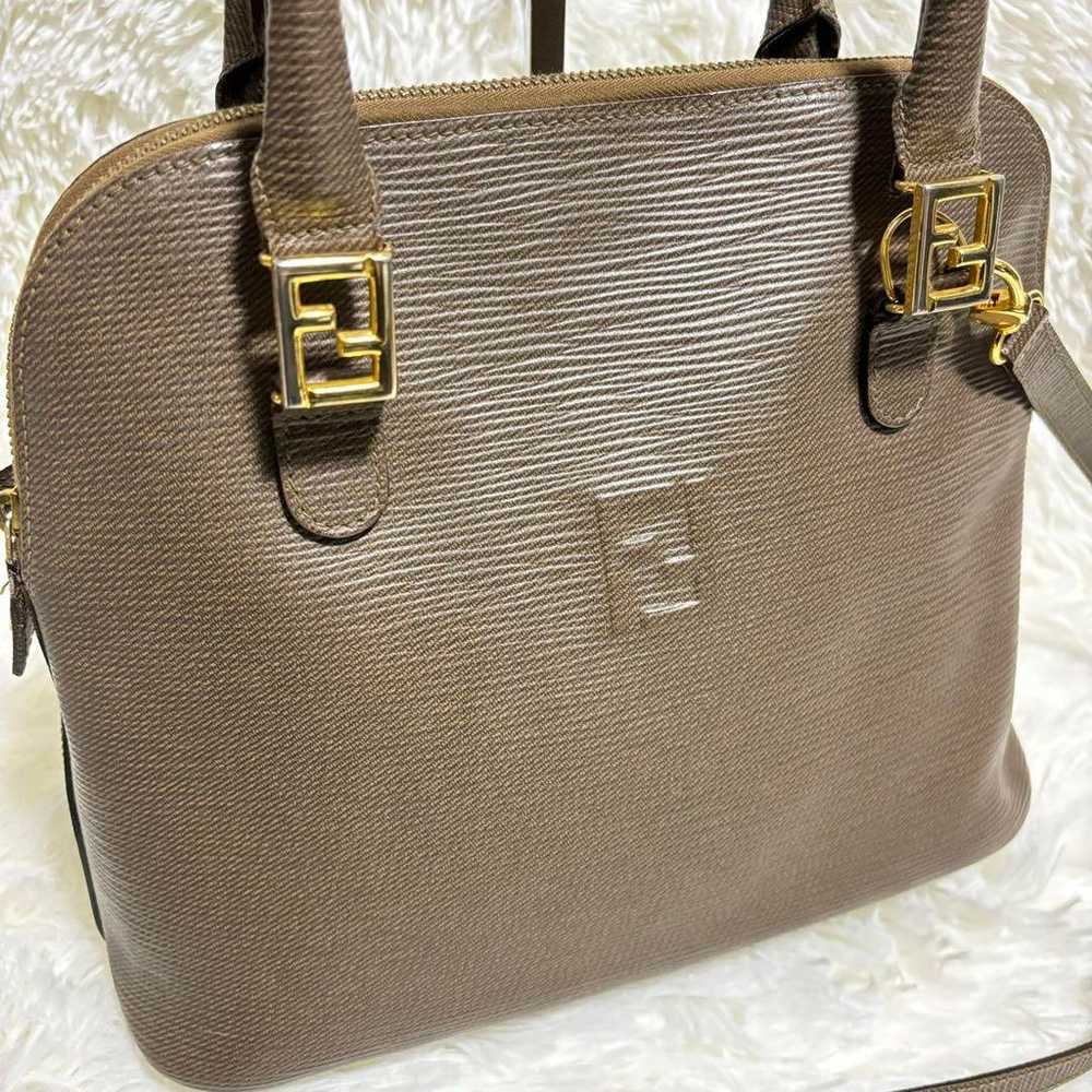 FENDI Vintage FF Logo Epi 2way Handbag - image 2