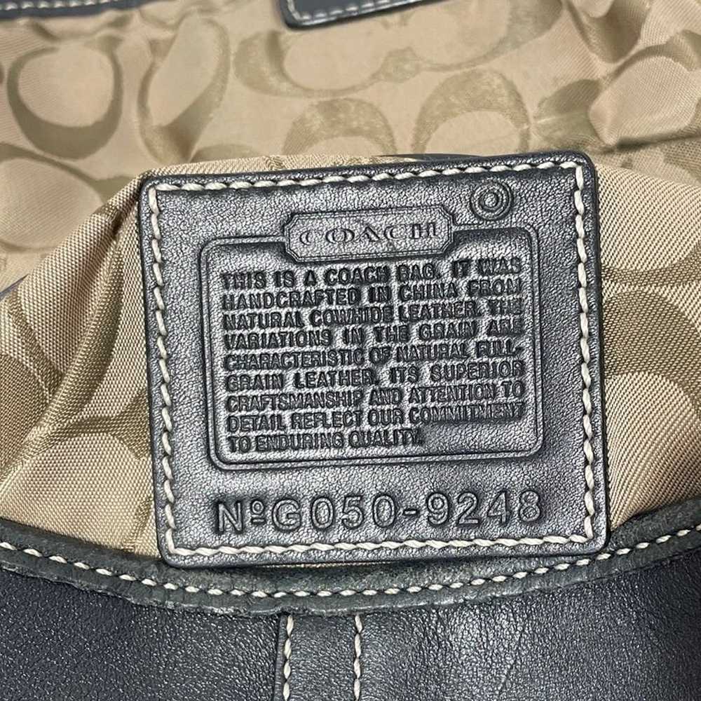 Coach Black Y2K Vtg Mini Baguette SoHo Leather Sh… - image 9