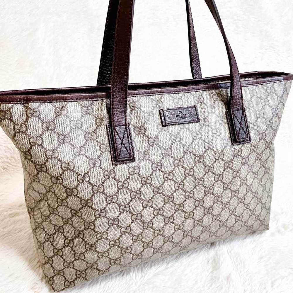 Excellent Condition GUCCI GG Supreme Tote Bag Sho… - image 4