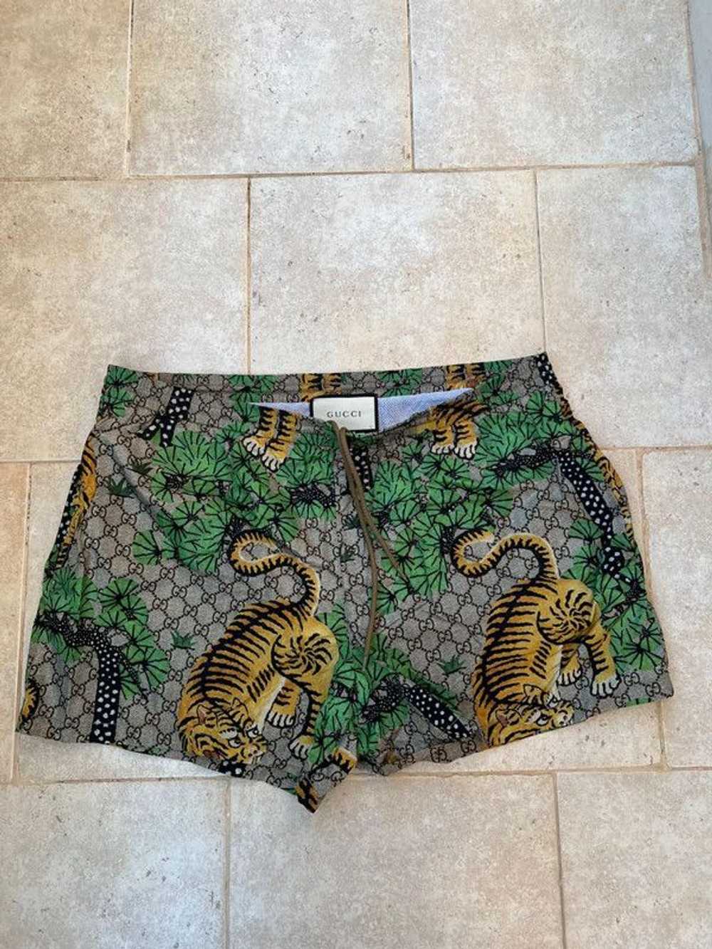 Gucci Gucci Bengal Tiger Swimming Shorts - image 1