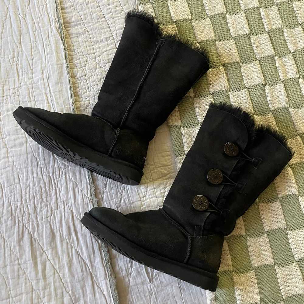 Vintage Y2K Ugg Australia tall black boots - image 2