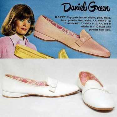 Vintage 68 Daniel Green Happy Pearl Leather Flats - image 1