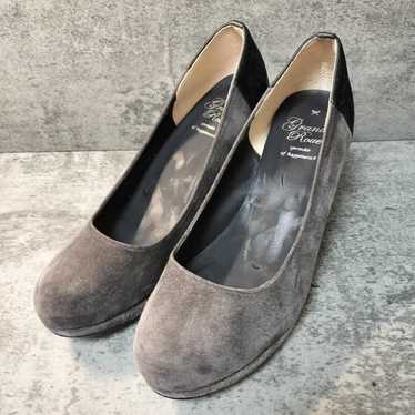 【Granru】(24) Pumps Grey/Black Suede Made in Japan - image 1