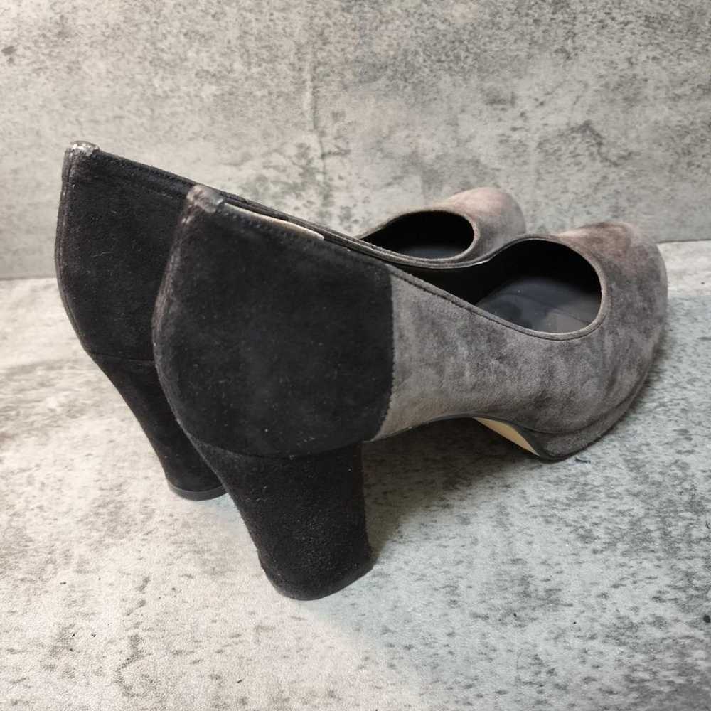 【Granru】(24) Pumps Grey/Black Suede Made in Japan - image 4