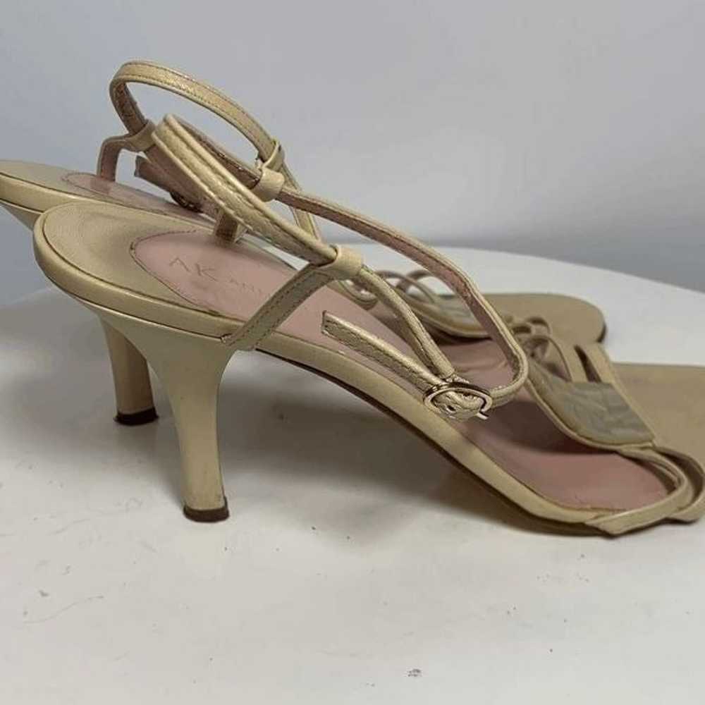 Vintage 90's AK Anne Klein Pearl Open Toe Heel - image 6