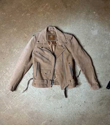 Genuine Leather × Leather Jacket Y2K US Suede Leat