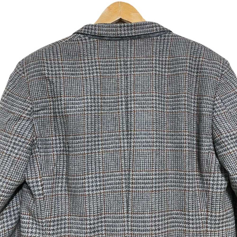 Celine Vintage Celine Houndstooth Checked Wool Bl… - image 11