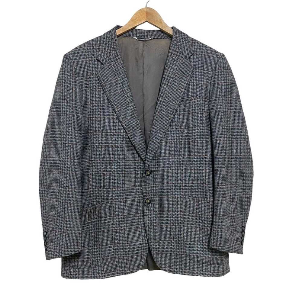 Celine Vintage Celine Houndstooth Checked Wool Bl… - image 1