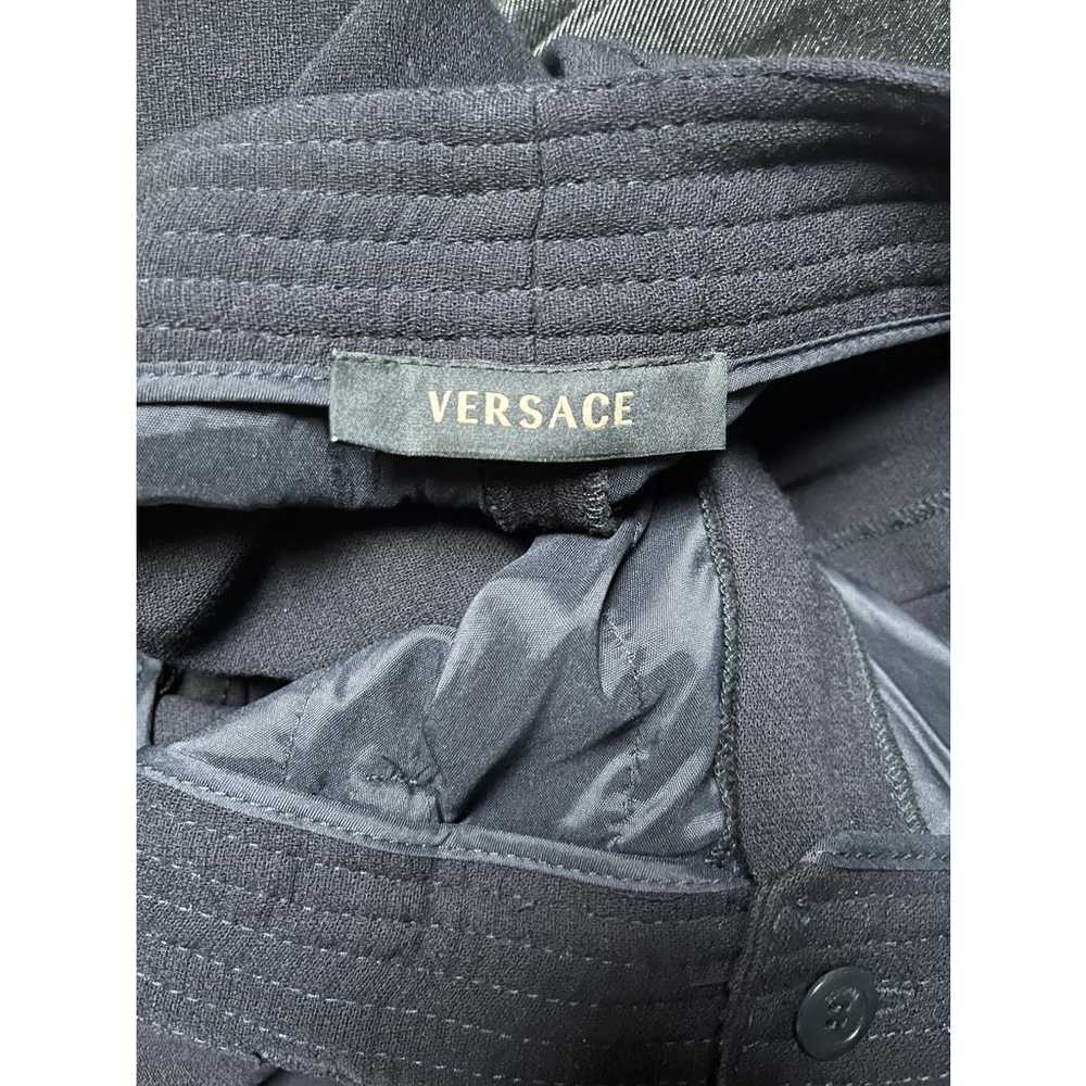 Versace Wool straight pants - image 5