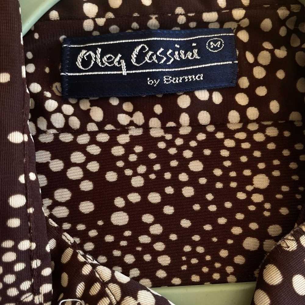 Deadstock Oleg Cassini 70s Vintage Buttondown Blo… - image 5