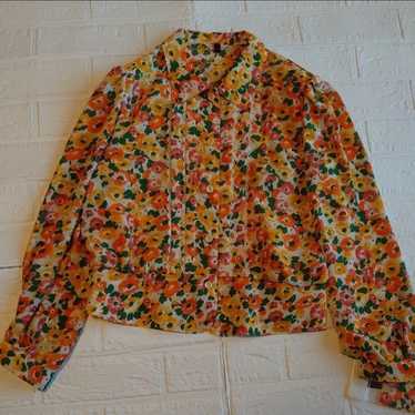 Vintage retro floral pattern used clothing