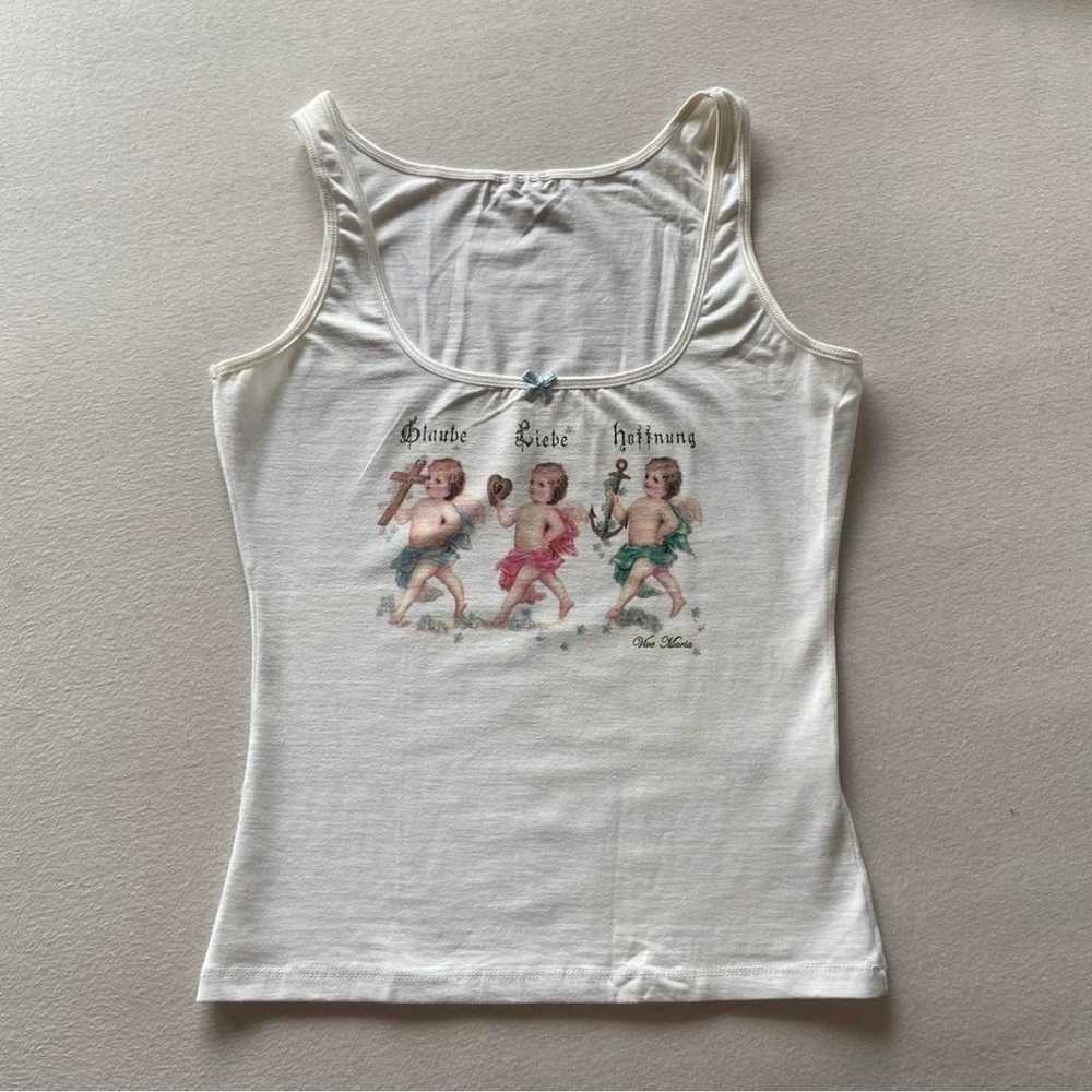 VIVA MARIA rare vintage cherub tank top! - image 1