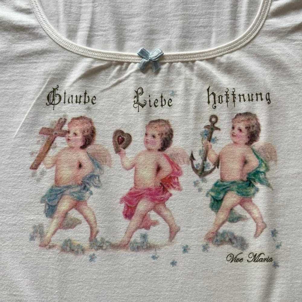 VIVA MARIA rare vintage cherub tank top! - image 2