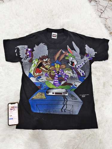 Vintage Looney tunes 90s black taz