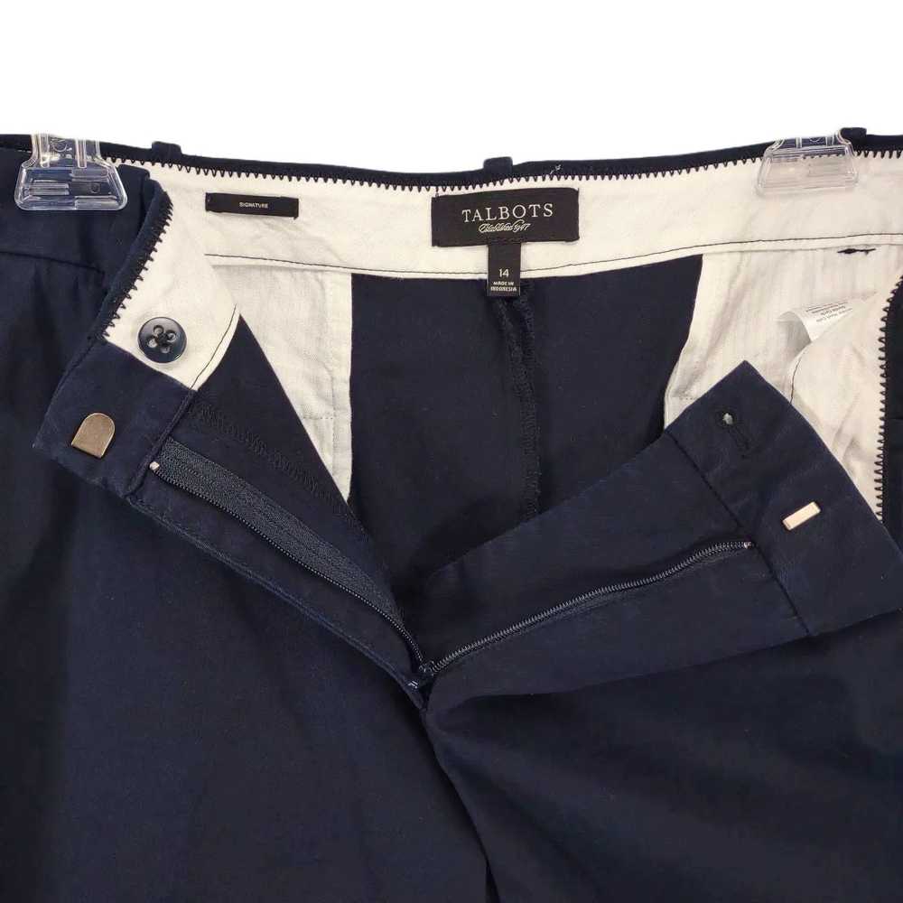 Other TALBOTS Signature Dark Navy Chino Crop Pant… - image 4