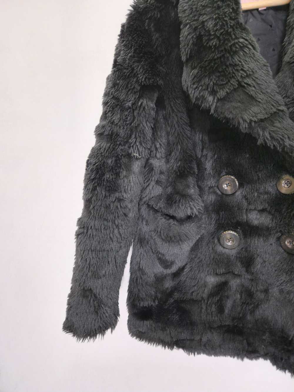 Juicy Couture Juicy Coutoure black fur teddy jack… - image 2