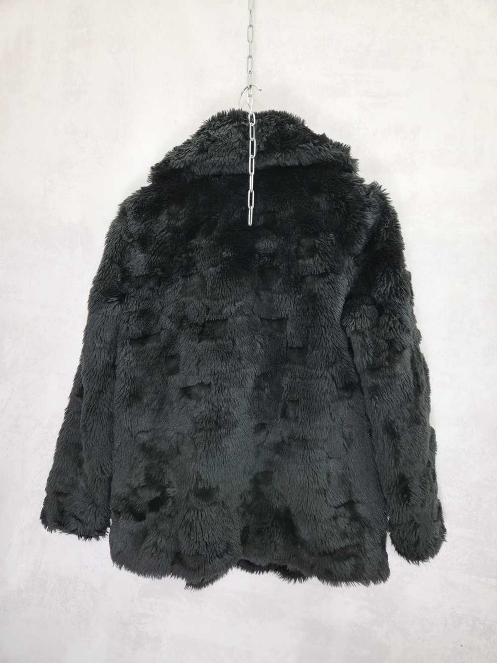 Juicy Couture Juicy Coutoure black fur teddy jack… - image 3