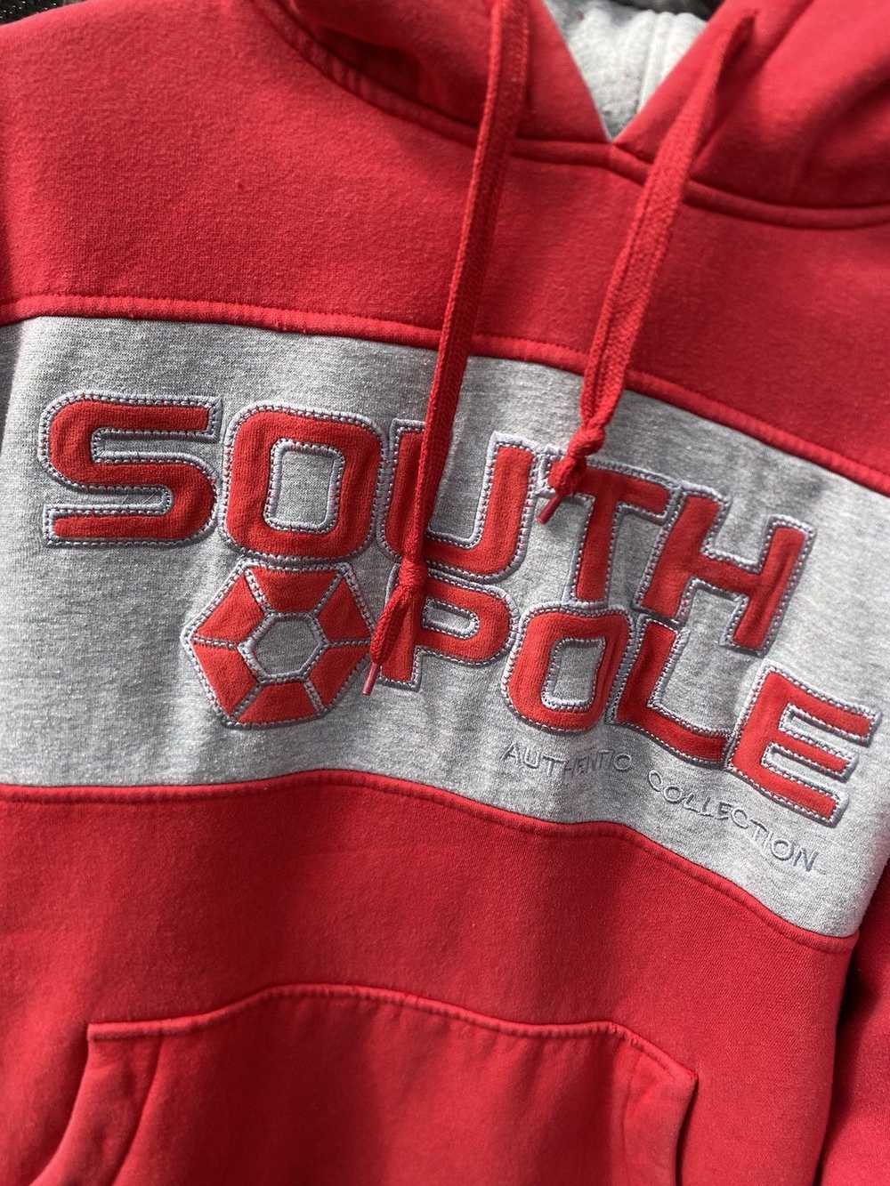 Southpole × Vintage Vintage South Pole Red Hoodie… - image 2