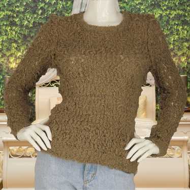 Other Free People Fuzzy Chunky Wool Blend Sweater 