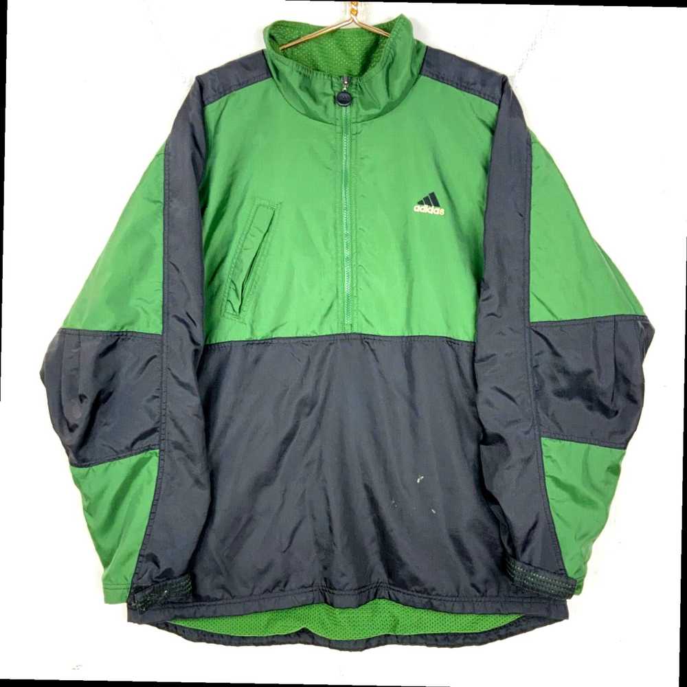 Adidas Extra Large Green Fleece Lined Vintage Adi… - image 2