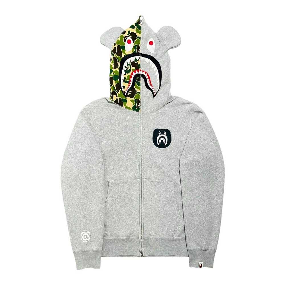 Bape Medicom Toy Half Camo Shark Bear Full Zip Ho… - image 1