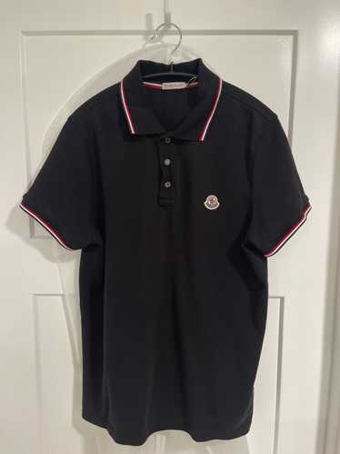 Moncler Moncler Logo Polo Shirt - Medium (M) - Bla