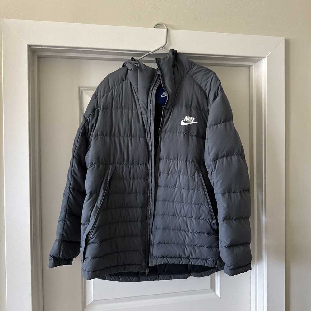 Tommy Hilfiger Used XL NIKE grey puffer jacket wi… - image 1