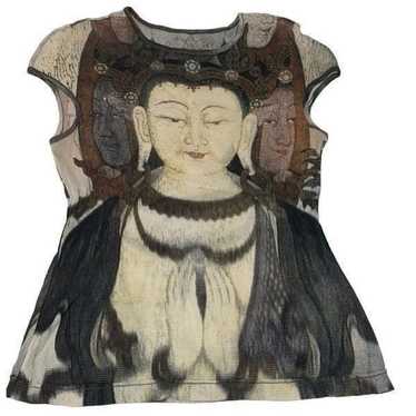 Vivienne Tam Kwan Yin Buddha Top RARE