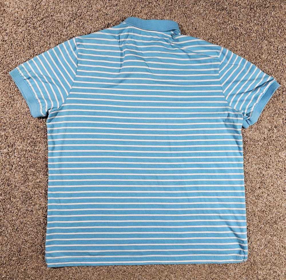 Chaps Chaps Shirt Mens XXL Blue Striped Polo Natu… - image 7