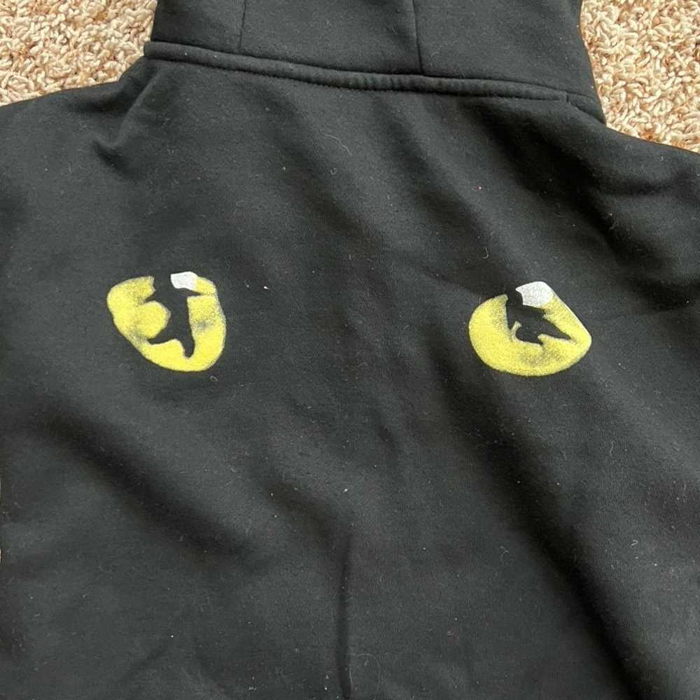 1981 Vintage CATS Musical Black Hoodie Cat Ears 8… - image 2