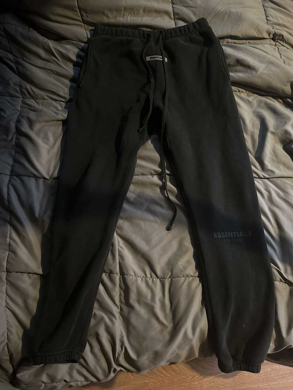 Essentials Black Fear Of God Essentials Sweatpants - image 1