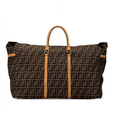 Brown Fendi Zucca Canvas Travel Bag