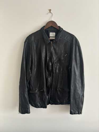 Billy Reid Blake Lambskin Leather Jacket (Black)