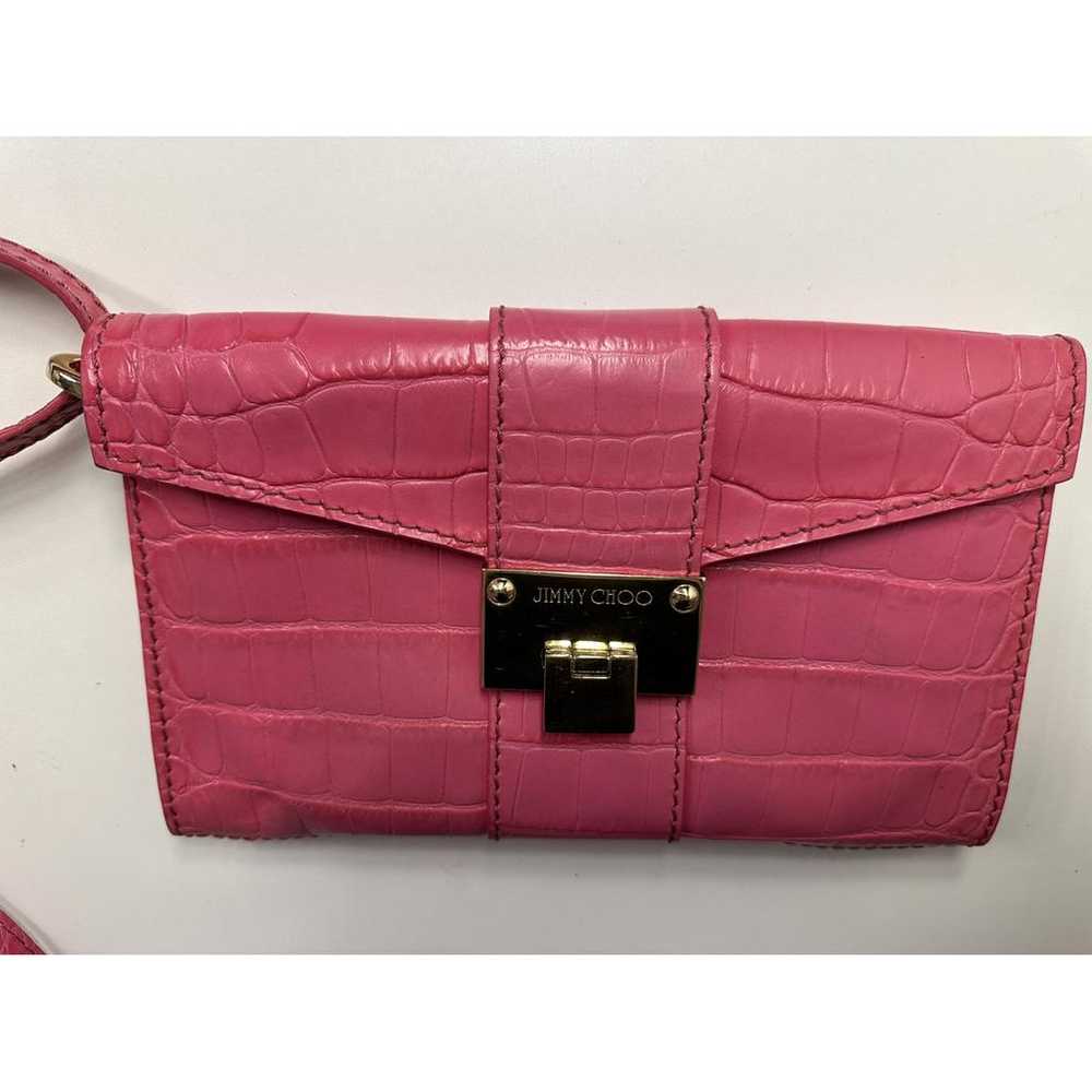 Jimmy Choo Rosetta leather clutch bag - image 2