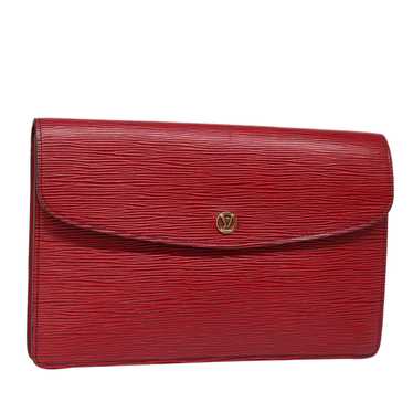 LOUIS VUITTON Epi Montaigne 27 Clutch Bag Red M526