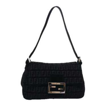 FENDI Zucchino Canvas Mini Mamma Baguette Shoulde… - image 1