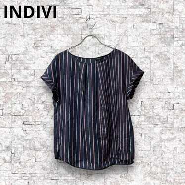 INDIVI Indievy Striped Sheer Shirt - image 1