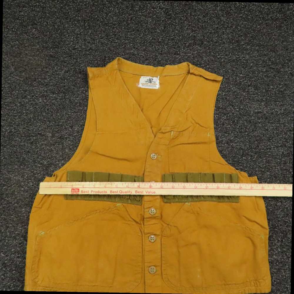 Vintage Authentic Brown Vest Style Sleeveless But… - image 2