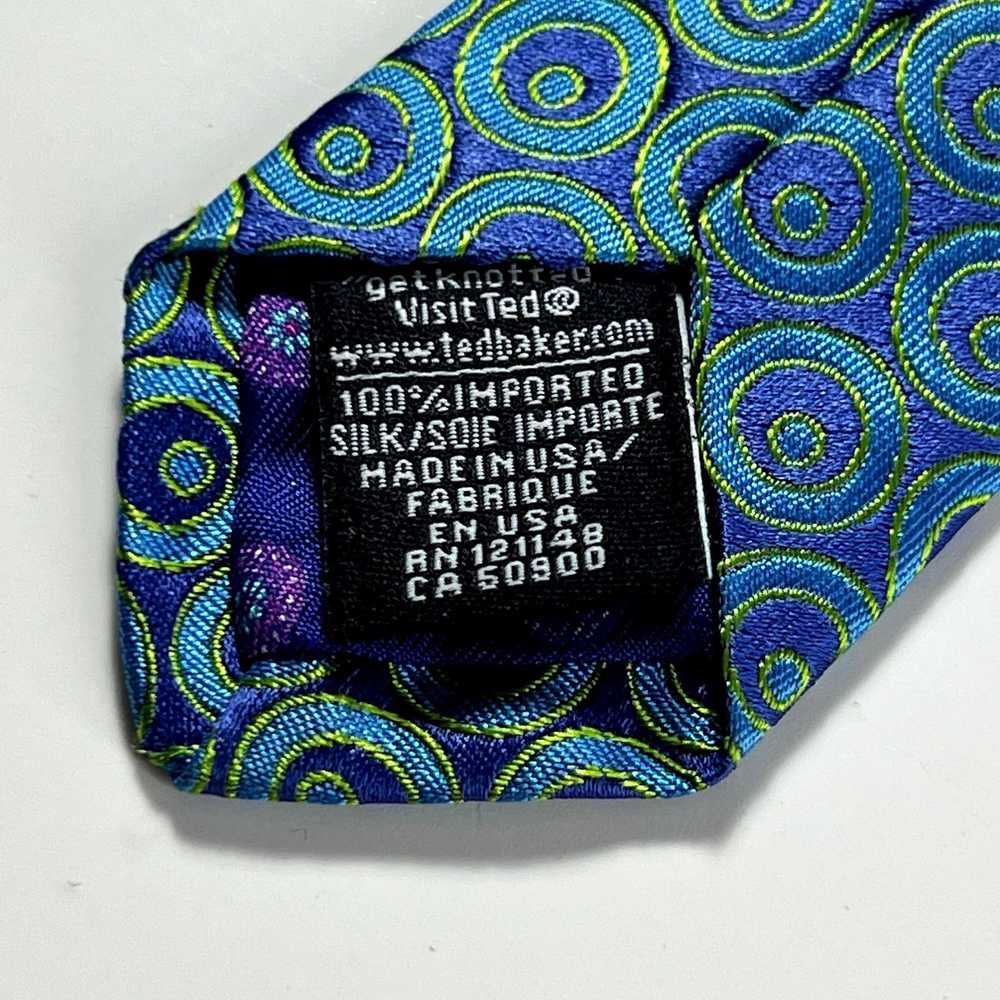 Ted Baker Ted Baker London Men's Tie Blue 100% Si… - image 8