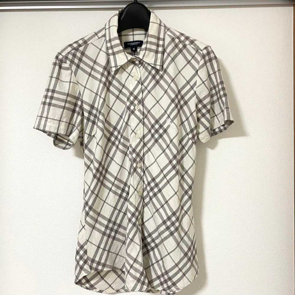 【Rare】Burberry LONDON Shirt Check M Logo - image 2