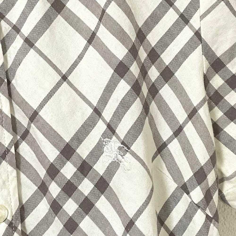 【Rare】Burberry LONDON Shirt Check M Logo - image 3