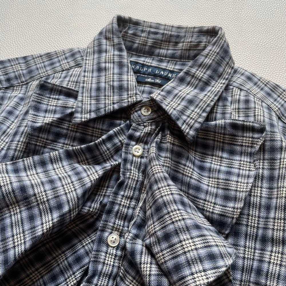 Vintage RALPH LAUREN long-sleeve frill check shirt - image 4