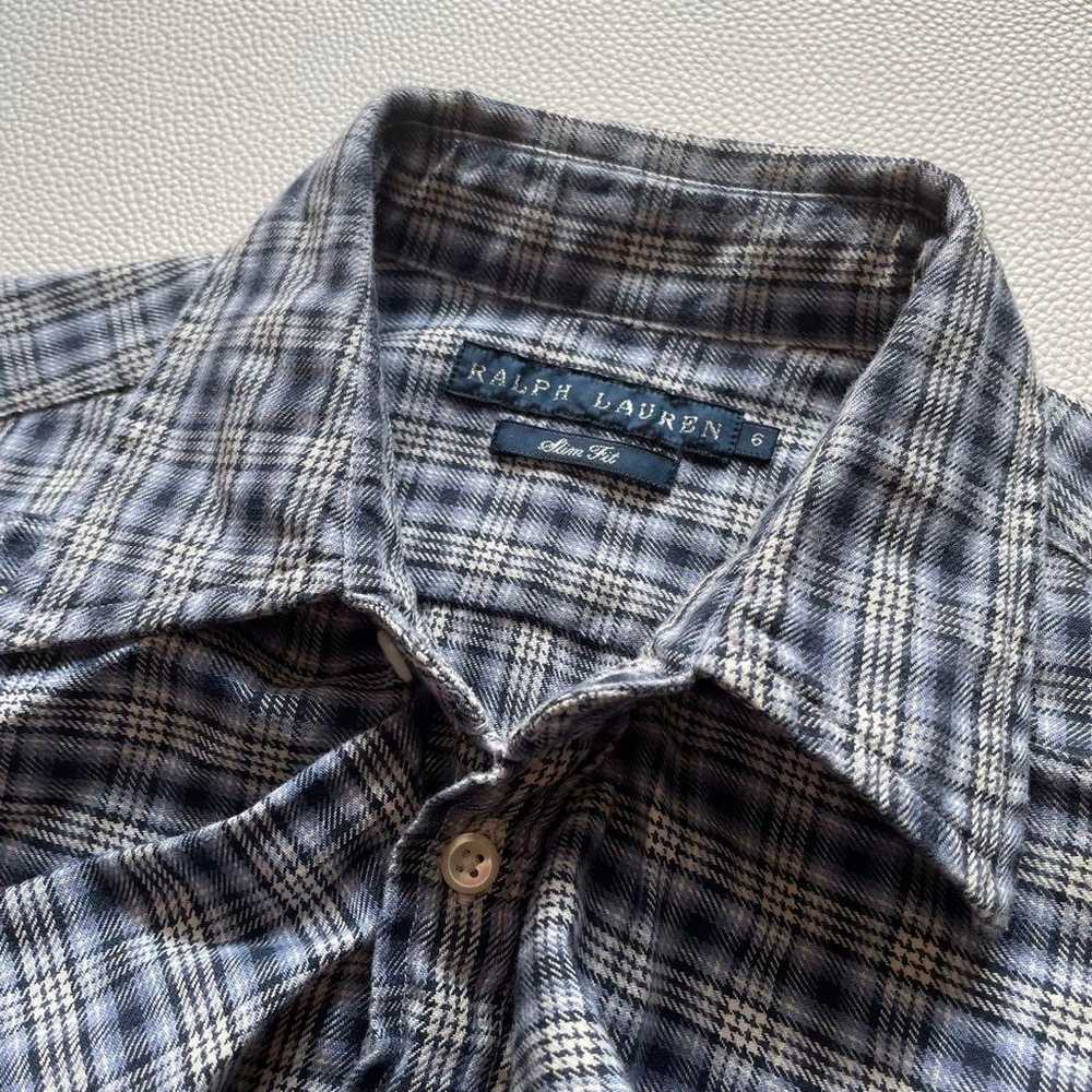 Vintage RALPH LAUREN long-sleeve frill check shirt - image 5