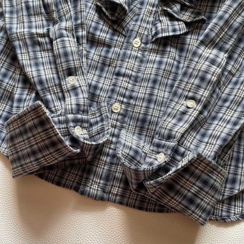 Vintage RALPH LAUREN long-sleeve frill check shirt - image 7