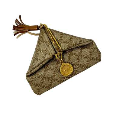 Authentic Celine Monogram Logo Coin Case Brown Leather GP Vintage Pouch  Wallet 9p4836 - Etsy