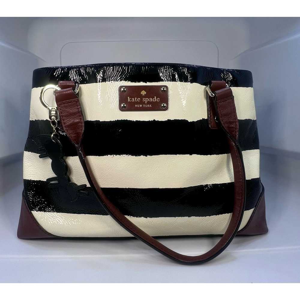 Kate Spade Kate Spade VINTAGE Black/White Stripe … - image 1