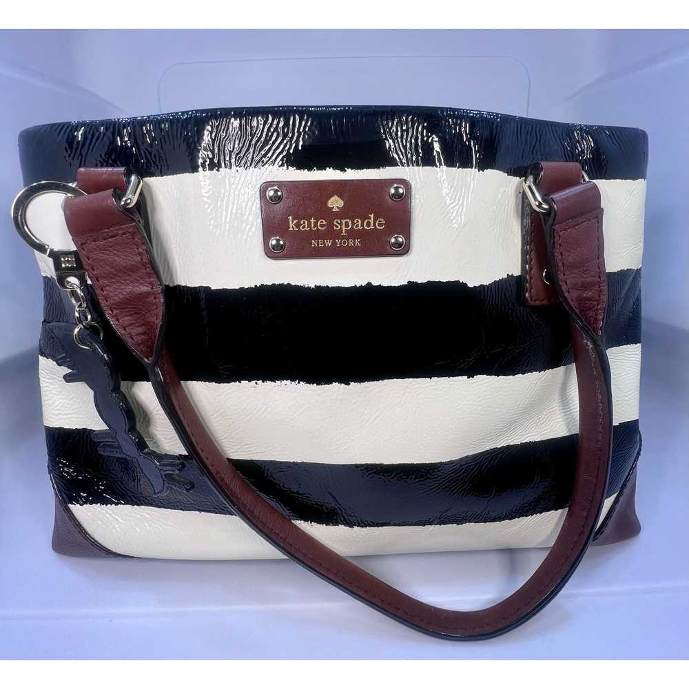 Kate Spade Kate Spade VINTAGE Black/White Stripe … - image 4