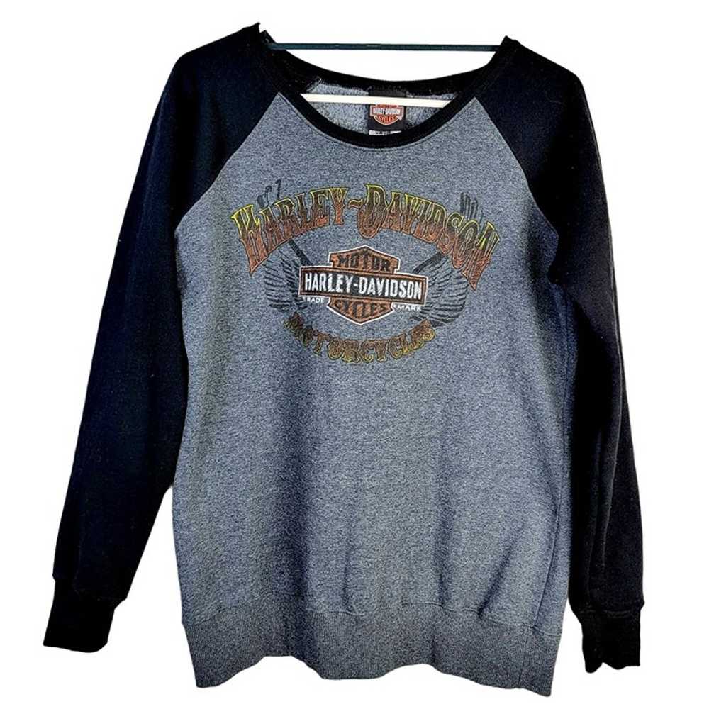 Harley Davidson Motorcycles Sweatshirt Women Larg… - image 3