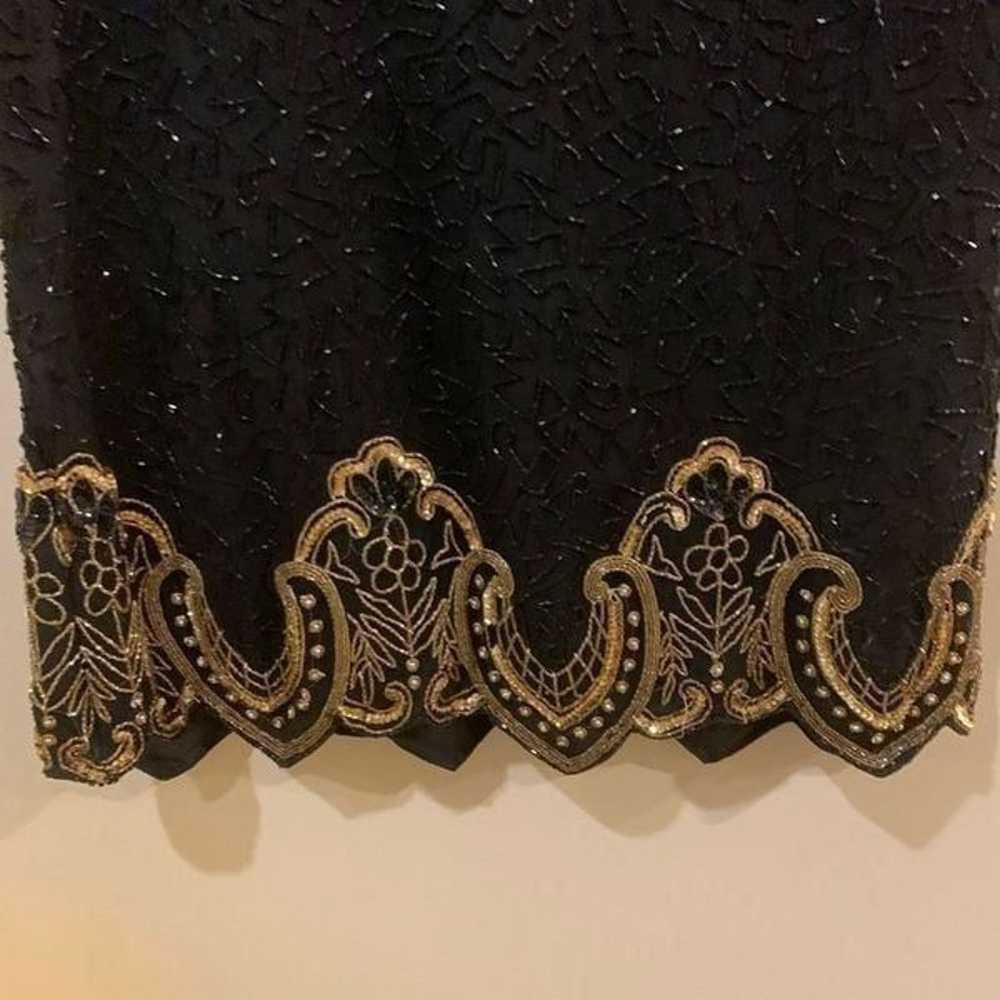 Vintage LAURENCE KAZAR LSequin Beaded Blouse - image 8